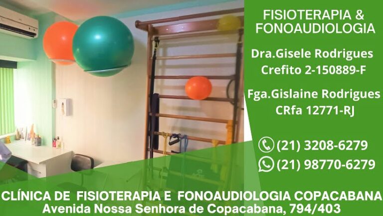 Clínica de Fisioterapia e Fonoaudiologia em Copacabana – Zona Sul RJ