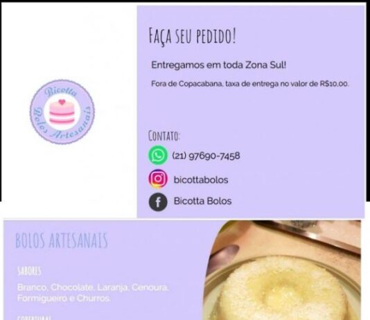 Delivery Bicotta Bolos Artesanais Copacabana