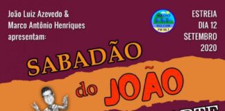 Dia 12/09 o produtor cultural João Luiz Azevedo estréia o SABADÃO DO JOÃO pela Radio Pop Rio Fm discutindo a reabertura dos Teatros e Casas de Shows antes da Vacina.