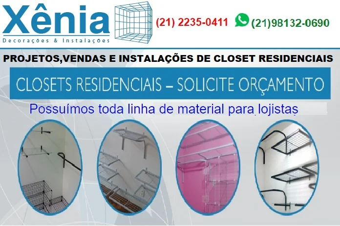 loja xenia decorações closet e aramados araras provadores copacabana rio de janeiro copacaban24horas