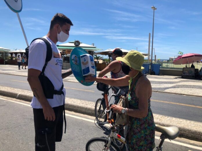 Orla Rio promove mais uma edição da blitz de conscientização nas praias - Divulgação Orla Rio