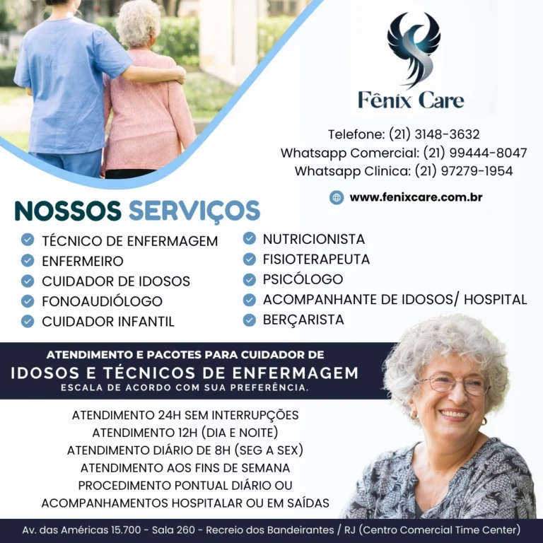 Fenix Care Cuidor Idosos e Serviços Médicos Especializados em Copacabana RJ