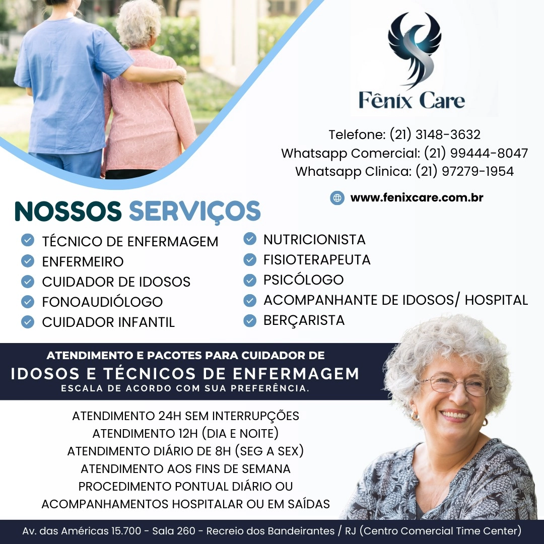 Fenix Care Cuidor Idosos e ServiÃ§os MÃ©dicos Especializados em Copacabana RJ