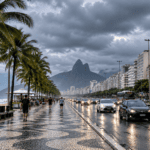 Alerta no Rio revela tempo nublado e trânsito lento nos túneis da Zona Sul