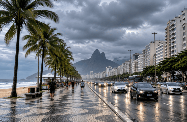 Alerta no Rio revela tempo nublado e trânsito lento nos túneis da Zona Sul
